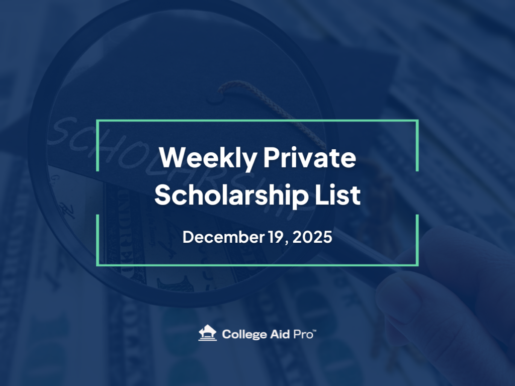 Top 22 Private Scholarship Opportunities for December 31st, 2025 private scholarship, scholarship