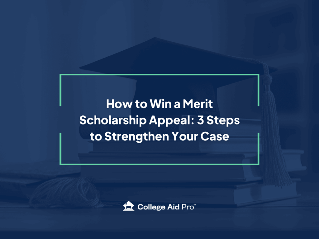 merit scholarship appeal, appeal