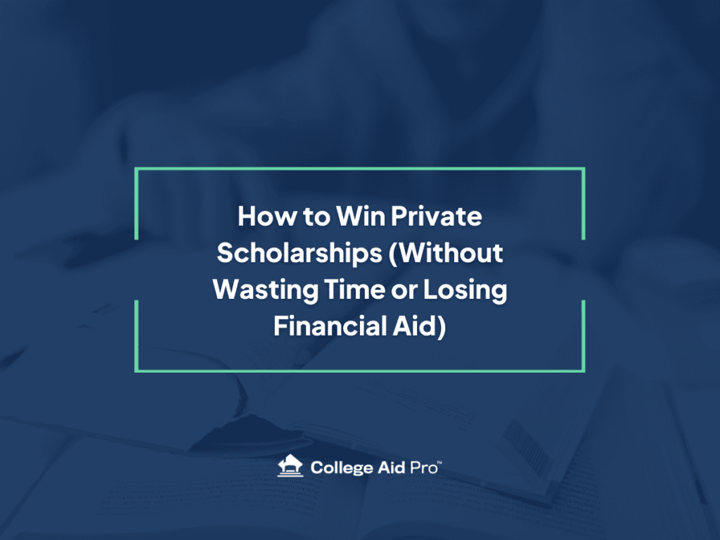how to win private scholarships