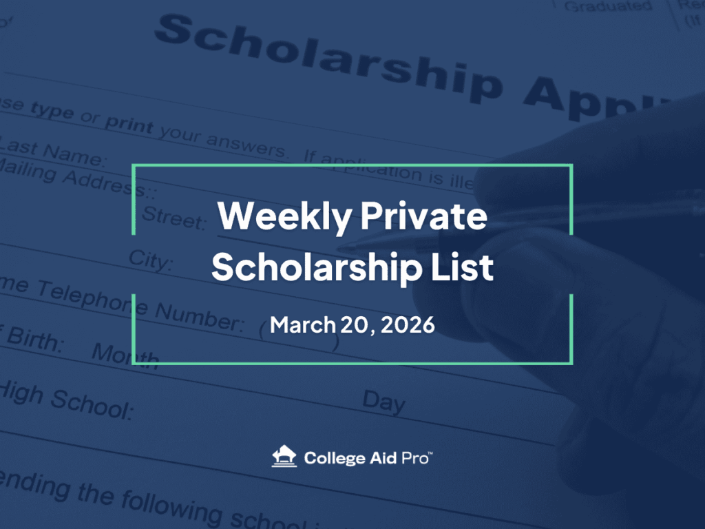 Top 31 Private Scholarship Opportunities for March, 2026 private scholarship, scholarship