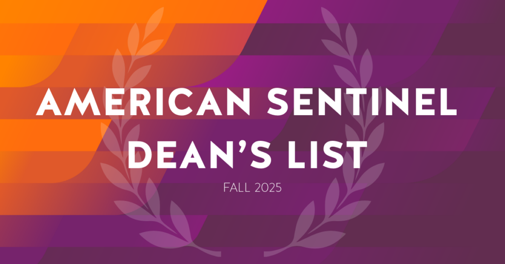 American Sentinel Dean’s List Fall 2025