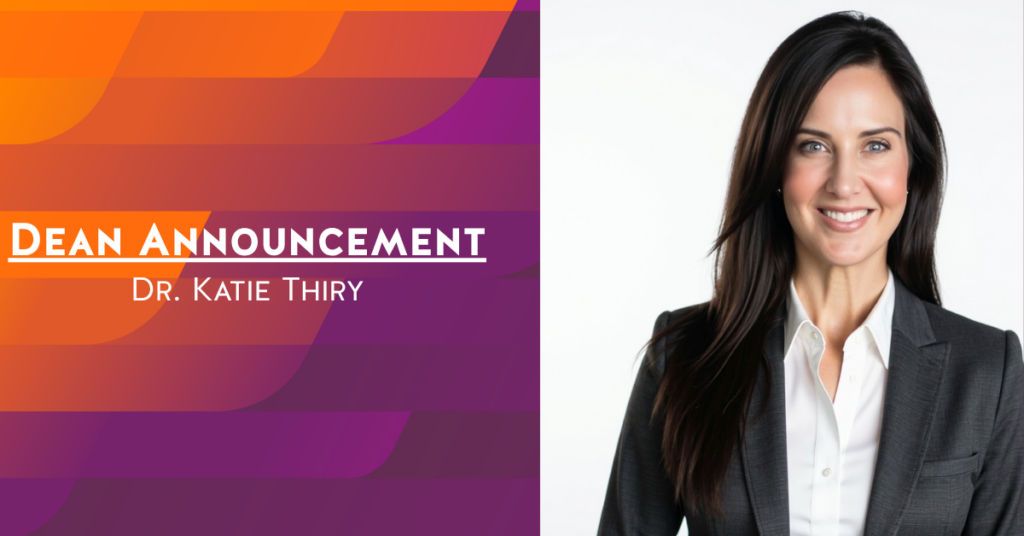 Dean Announcement - Katie Thiry