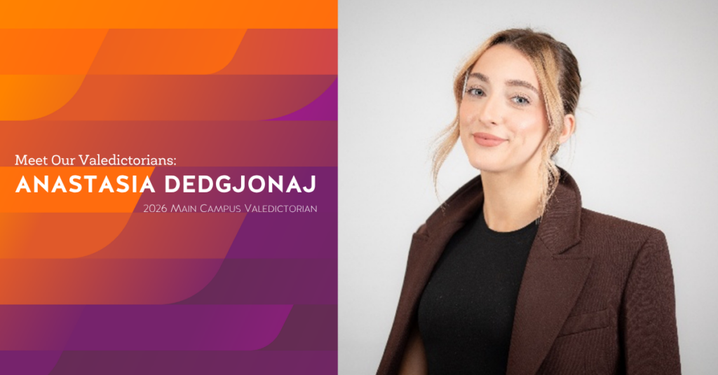 Anastasia Dedgjonaj – Main Campus Valedictorian