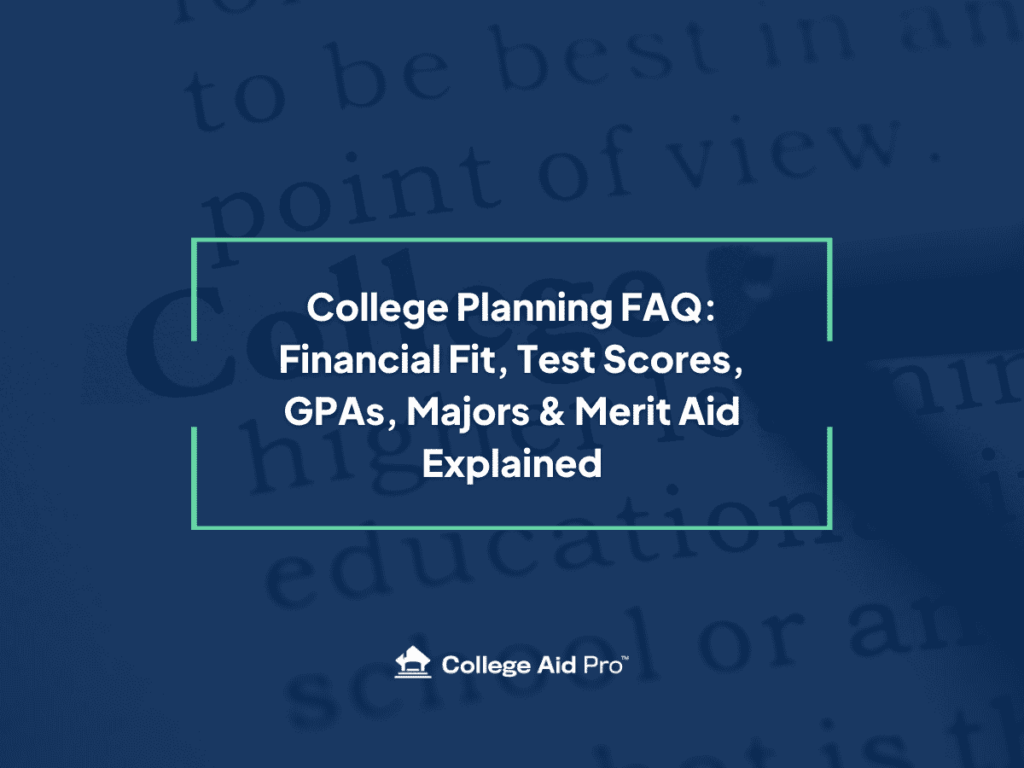 college planning FAQ