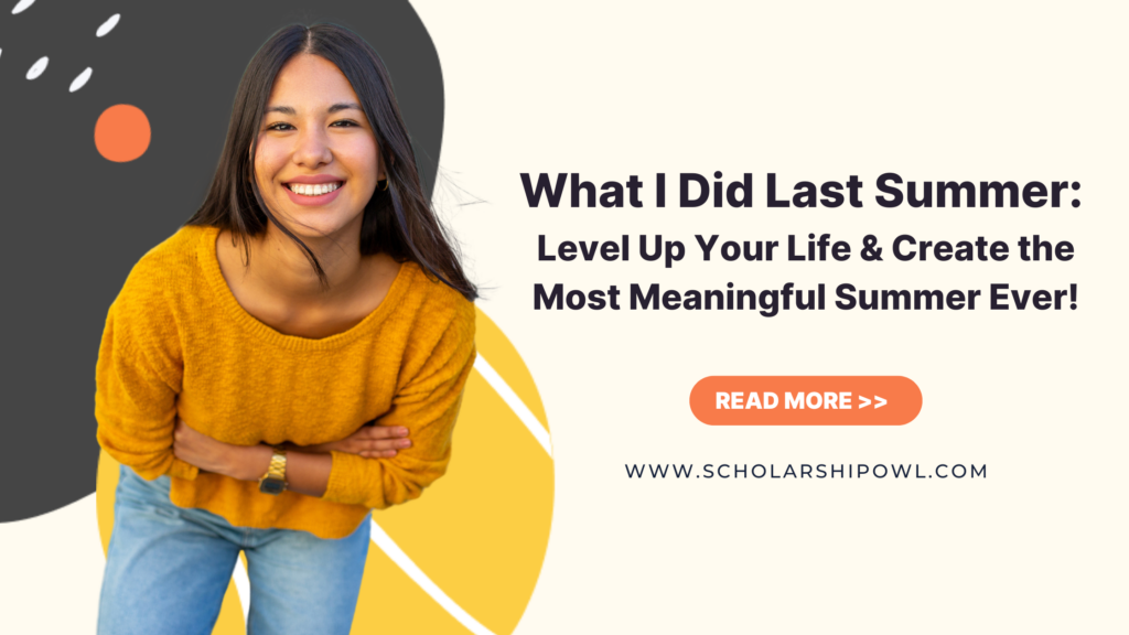 What I Did Last Summer: Level Up Your Life & Create the Most Meaningful Summer Ever in 2026! What I Did Last Summer: Level Up Your Life & Create the Most Meaningful Summer Ever in 2026!