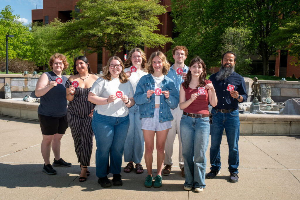 Students Design New Tradition for Honoring Ball State Employees
